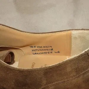 Church\'s Lancaster Wedge Brown Suede Captoe Derby US 8.5 F NWB Church main image 2